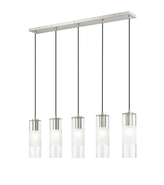 Z-Lite - 824P-5L-BN - Five Light Linear Chandelier - Alton - Brushed Nickel