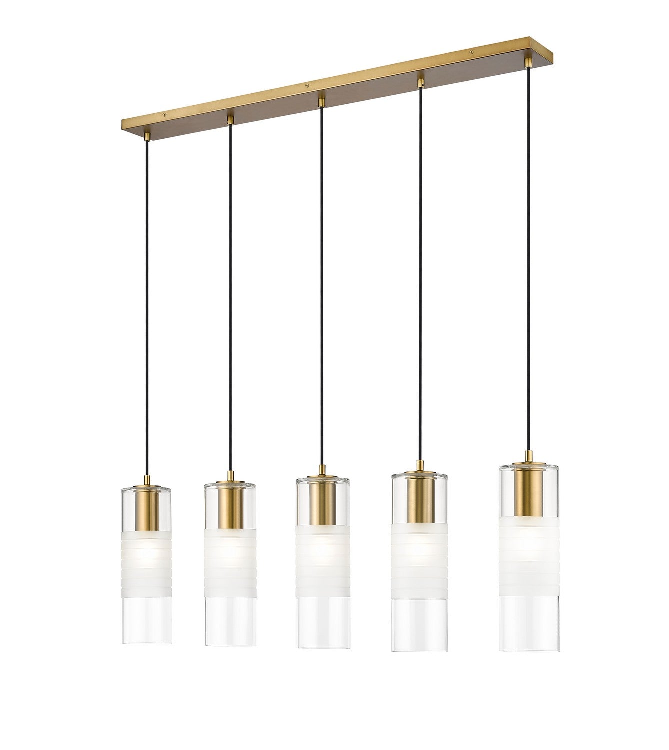 Z-Lite - 824P-5L-MGLD - Five Light Linear Chandelier - Alton - Modern Gold