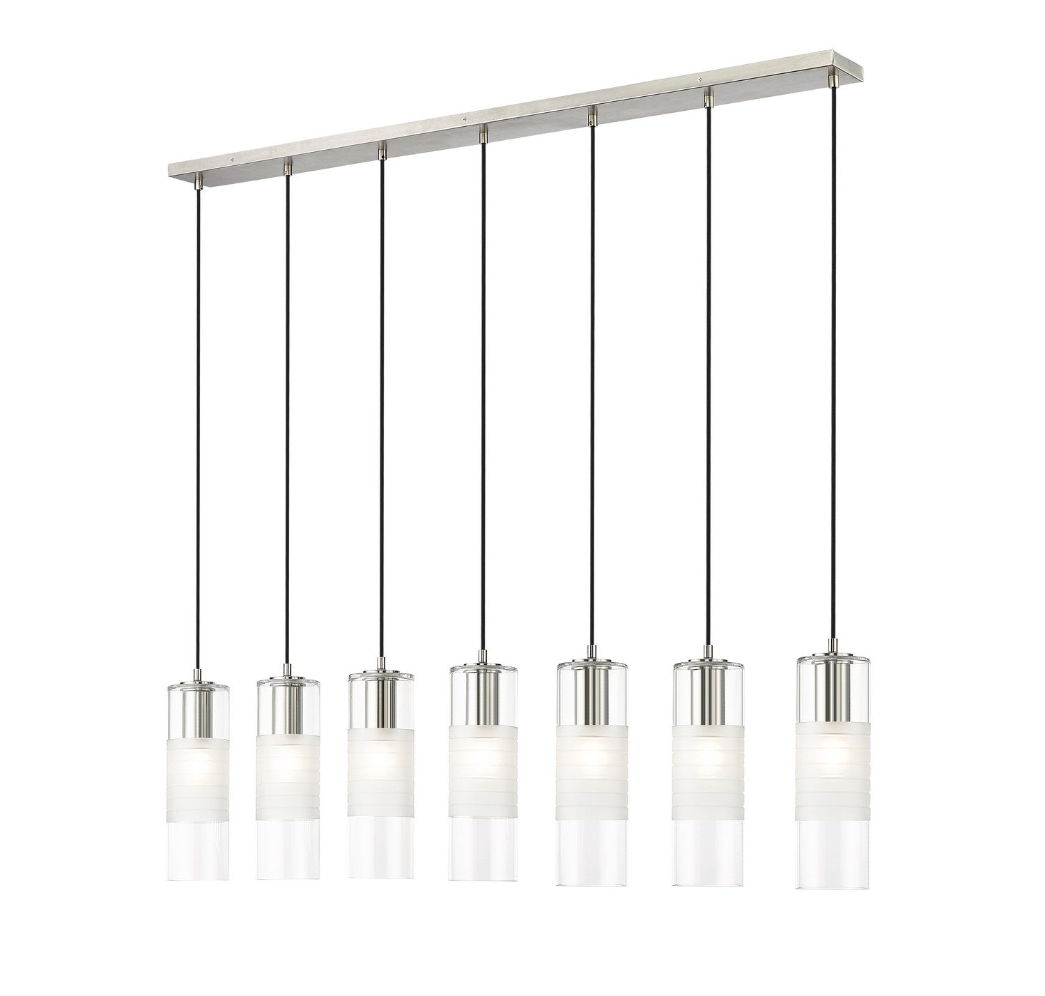 Z-Lite - 824P-7L-BN - Seven Light Linear Chandelier - Alton - Brushed Nickel