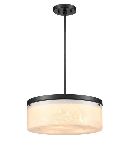 DVI Lighting - DVP32105EB-MS - Three Light Pendant - Bessemer - Ebony