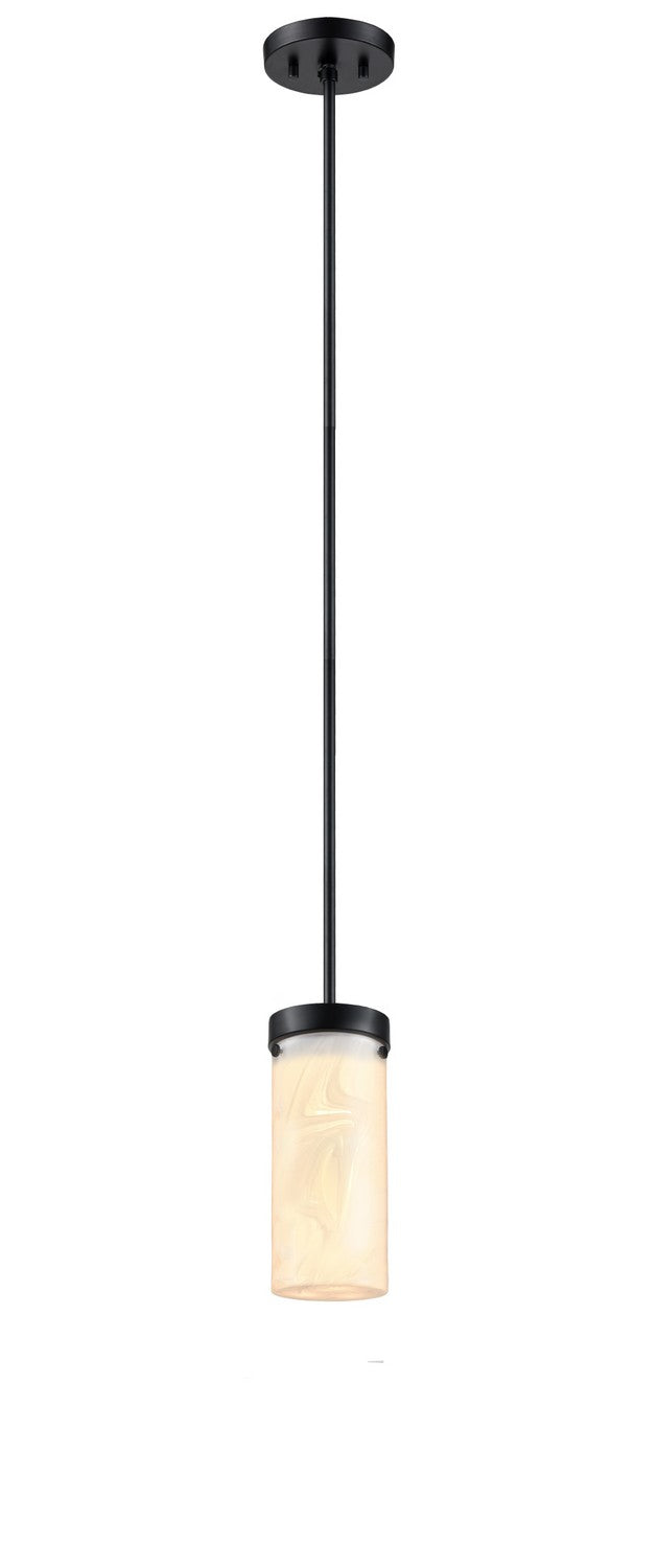 DVI Lighting - DVP32119EB-MS - One Light Mini-Pendant - Bessemer - Ebony