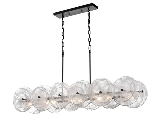 DVI Lighting - DVP36502EB-MS - Eight Light Linear Pendant - Carousel - Ebony