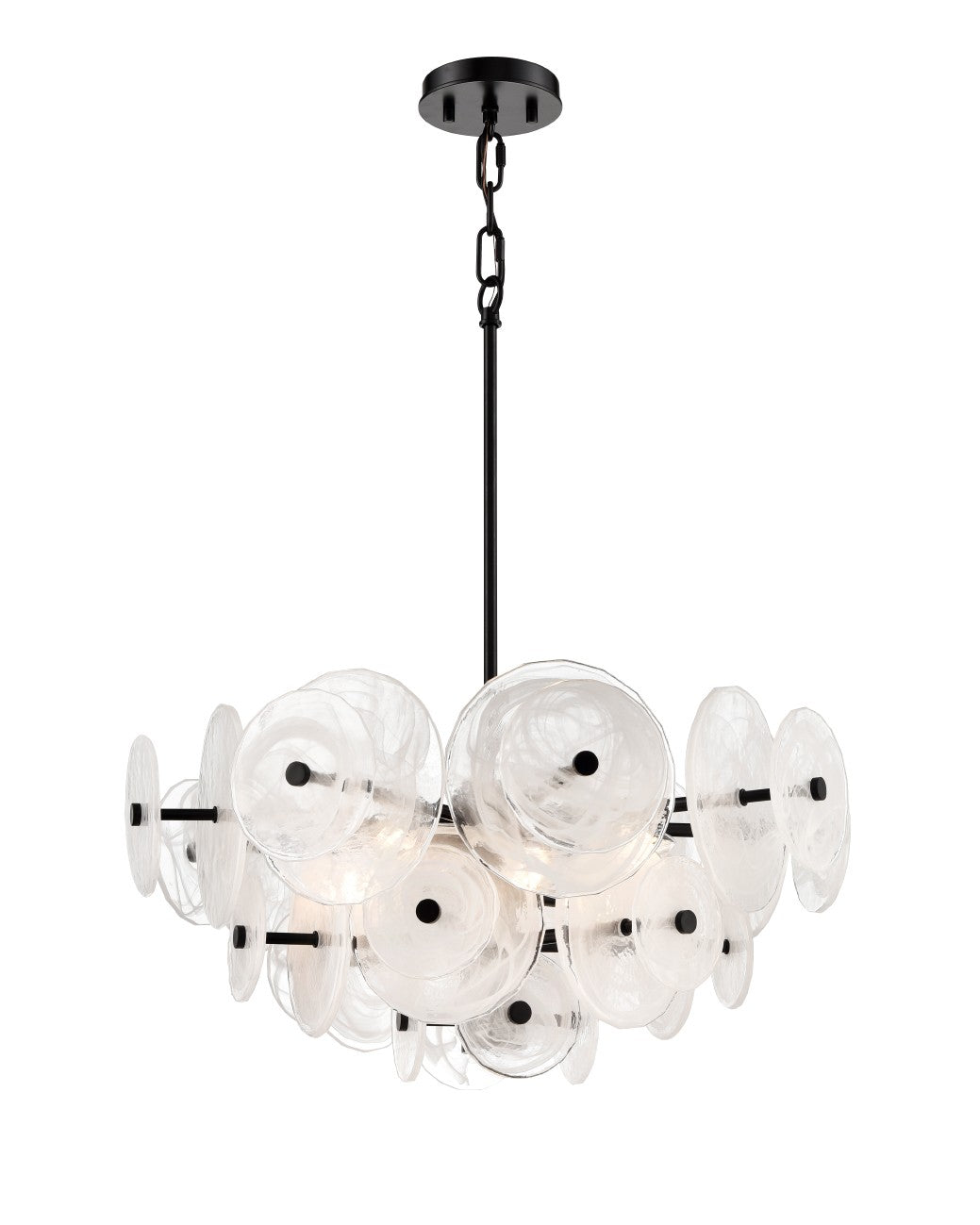 DVI Lighting - DVP36505EB-MS - Six Light Pendant - Carousel - Ebony