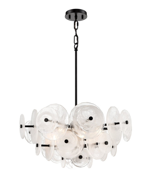 DVI Lighting - DVP36505EB-MS - Six Light Pendant - Carousel - Ebony