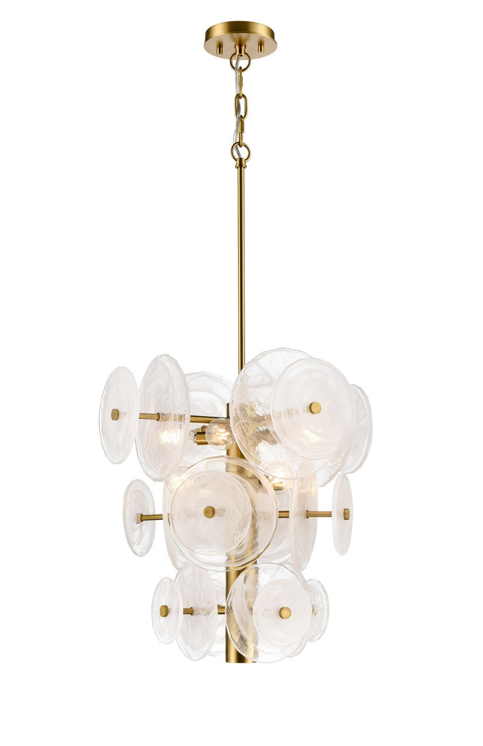 DVI Lighting - DVP36520BR-MS - Eight Light Pendant - Carousel - Brass