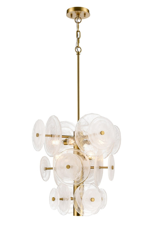DVI Lighting - DVP36520BR-MS - Eight Light Pendant - Carousel - Brass