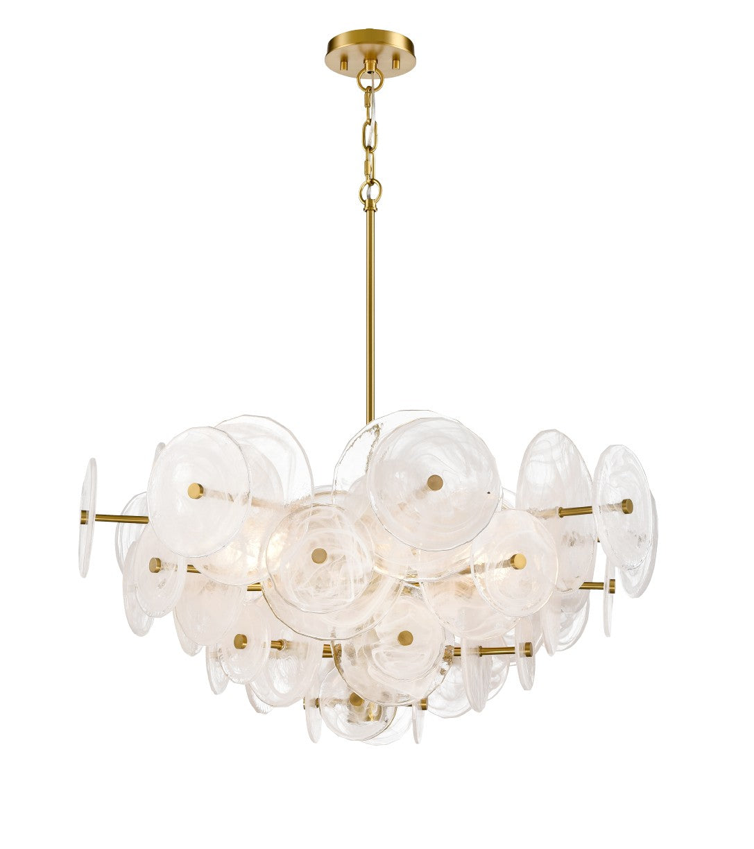DVI Lighting - DVP36525BR-MS - Four Light Pendant - Carousel - Brass