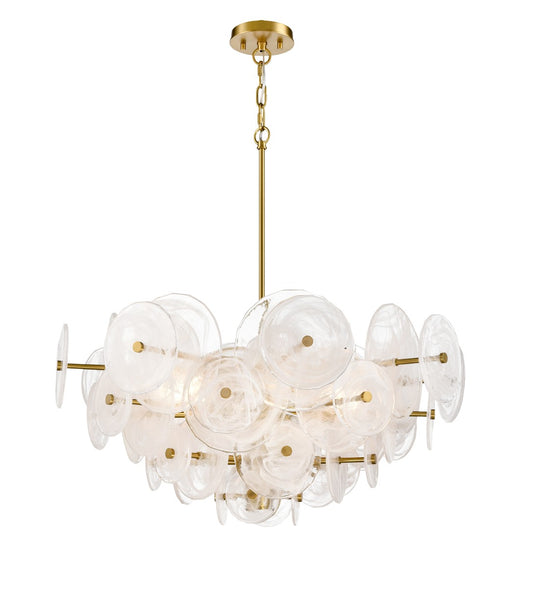 DVI Lighting - DVP36525BR-MS - Four Light Pendant - Carousel - Brass
