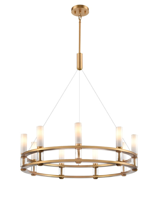 DVI Lighting - DVP37824BR-VICE - Nine Light Pendant - Cardinal - Brass