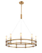 DVI Lighting - DVP37824BR-VICE - Nine Light Pendant - Cardinal - Brass
