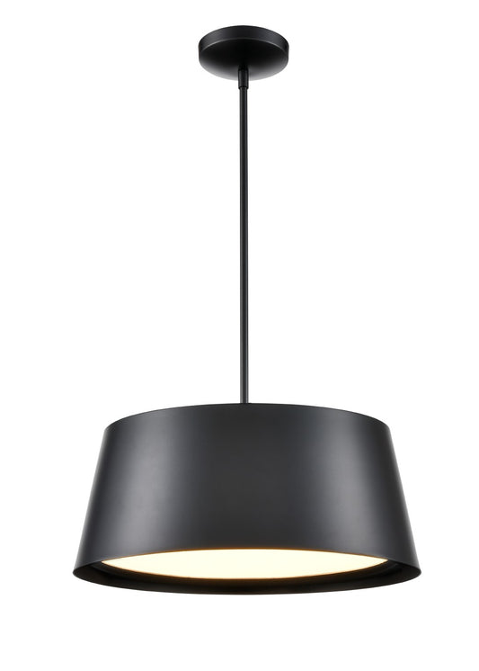 DVI Lighting - DVP47705BK - One Light Pendant - Drumline - Black