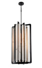 DVI Lighting - DVP49749EB-GFA - Four Light Foyer Pendant - Jasper - Ebony