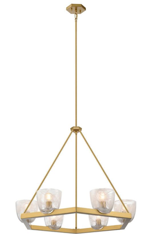 DVI Lighting - DVP49825BR-MS - Six Light Pendant - Chalice - Brass