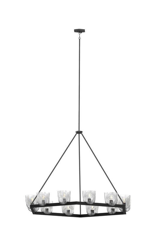 DVI Lighting - DVP49826EB-MS - 12 Light Pendant - Chalice - Ebony