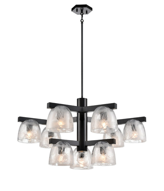 DVI Lighting - DVP49829EB-MS - Nine Light Pendant - Chalice - Ebony
