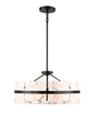 DVI Lighting - DVP5206EB-GFA - Three Light Pendant - Luna Alabaster - Ebony
