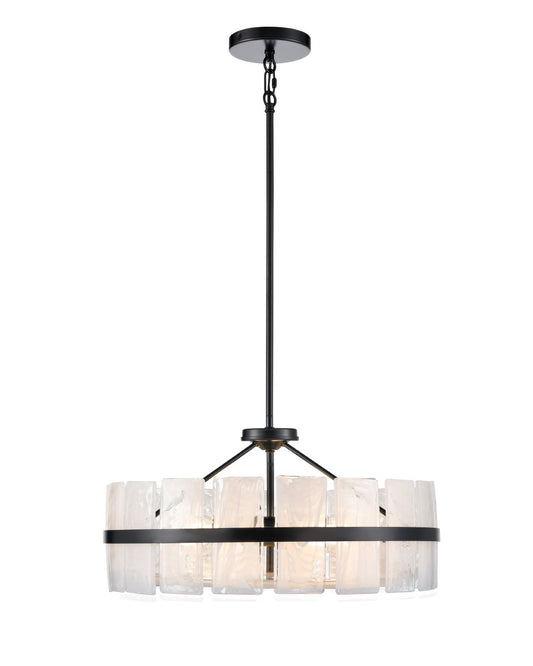 DVI Lighting - DVP5206EB-MS - Three Light Pendant - Luna - Ebony