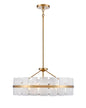 DVI Lighting - DVP5208BR-MS - Five Light Pendant - Luna - Brass