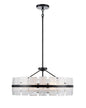 DVI Lighting - DVP5208EB-MS - Five Light Pendant - Luna - Ebony