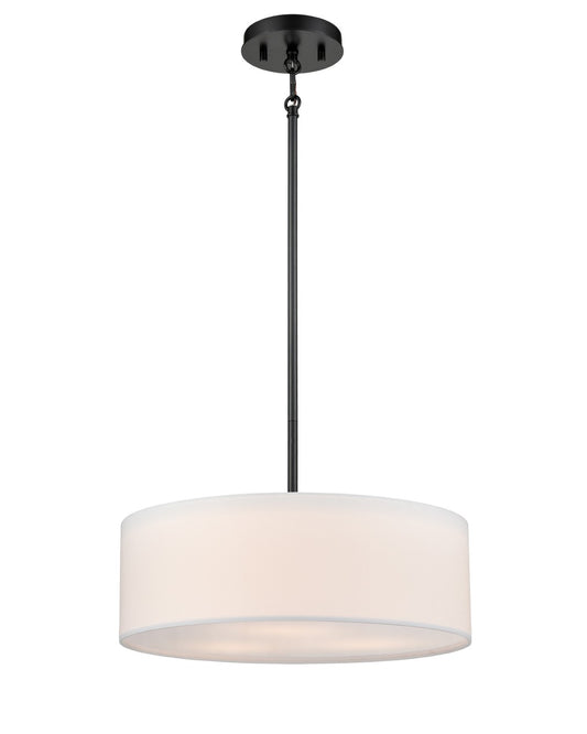 DVI Lighting - DVP5320EB-SW - Three Light Pendant - Milan - Ebony