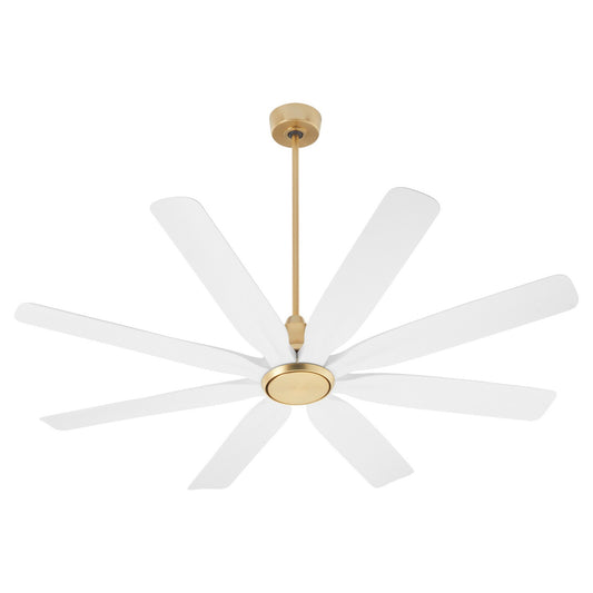 Quorum - 33608-80 - 60" Patio Fan - Rosales - Aged Brass