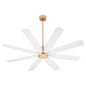 Quorum - 33608-80 - 60" Patio Fan - Rosales - Aged Brass