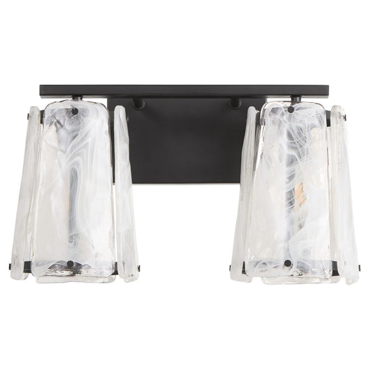 Quorum - 5575-2-59 - Two Light Vanity - Prestige - Matte Black