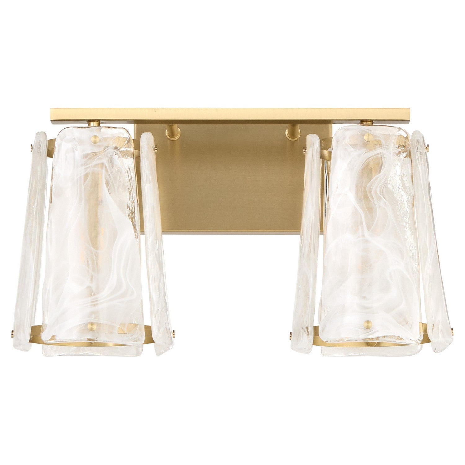 Quorum - 5575-2-80 - Two Light Vanity - Prestige - Aged Brass