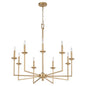 Quorum - 6005-9-80 - Nine Light Chandelier - Eldorado - Aged Brass