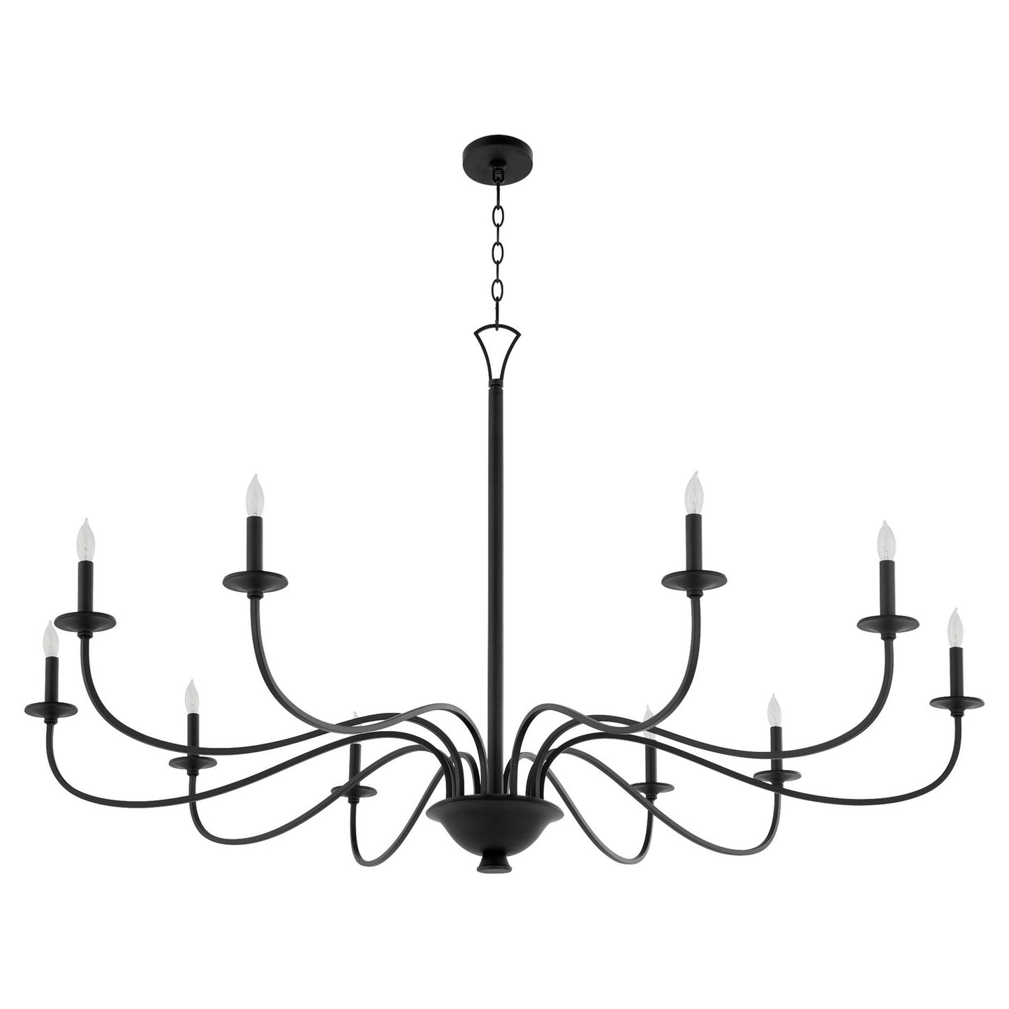 Quorum - 6021-10-59 - Ten Light Chandelier - Maryse - Matte Black