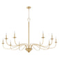 Quorum - 6021-10-80 - Ten Light Chandelier - Maryse - Aged Brass