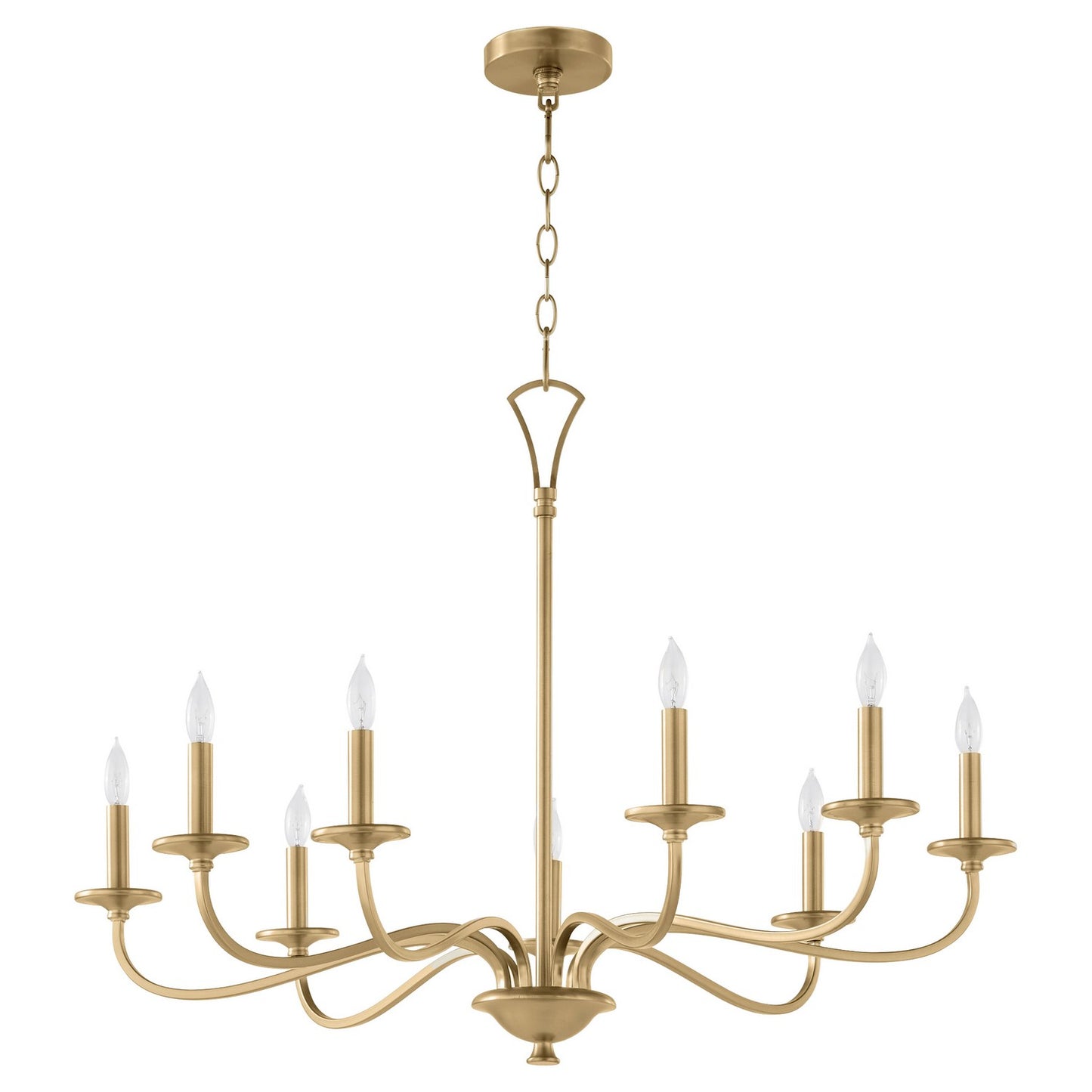 Quorum - 6021-9-80 - Nine Light Chandelier - Maryse - Aged Brass