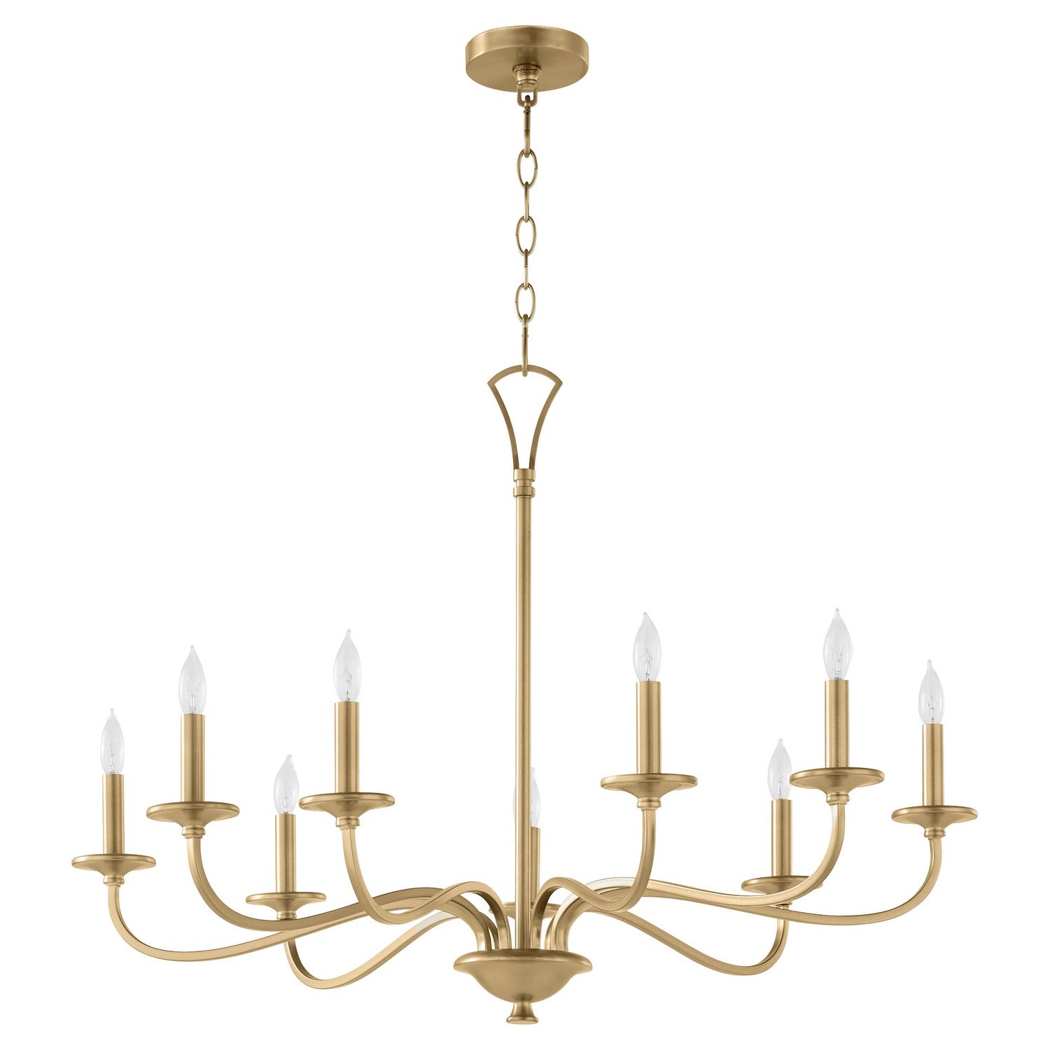 Quorum - 6021-9-80 - Nine Light Chandelier - Maryse - Aged Brass