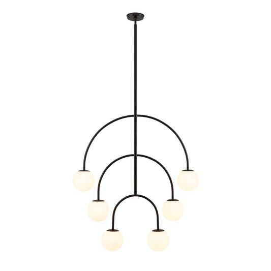 ELK Home - H0018-10373 - Six Light Pendant - Doby - Matte Black