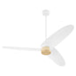 Quorum - 61603-8 - 60" Patio Fan - Brisa - Studio White w/ Aged Brass