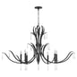 Quorum - 620-8-59 - Eight Light Chandelier - Majesty - Matte Black