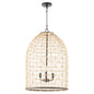 Quorum - 6902-3-59 - Three Light Pendant - Rattan - Matte Black