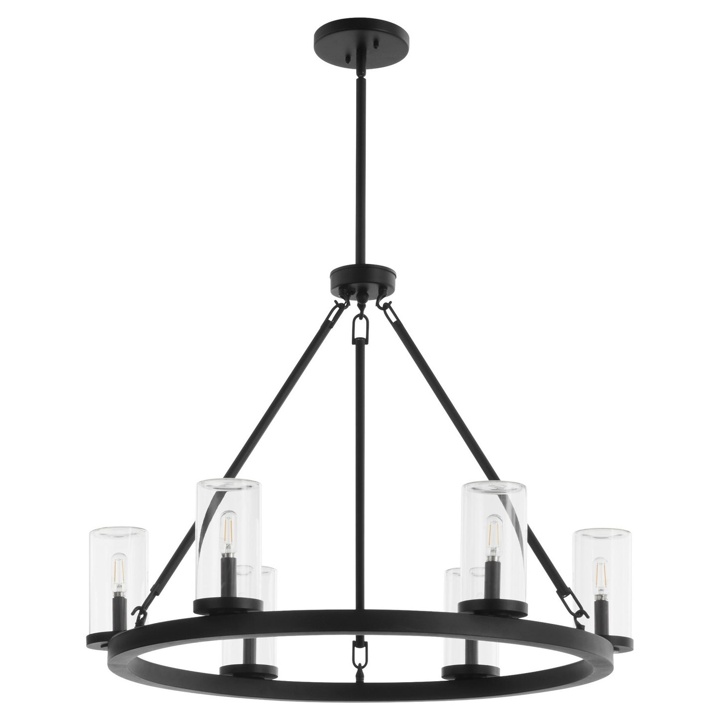 Quorum - 70-6-59 - Six Light Chandelier - Gentry - Matte Black