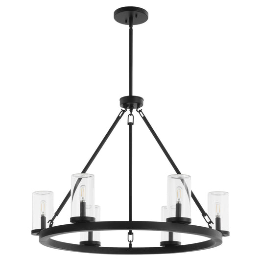 Quorum - 70-6-59 - Six Light Chandelier - Gentry - Matte Black