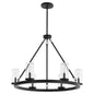 Quorum - 70-6-59 - Six Light Chandelier - Gentry - Matte Black