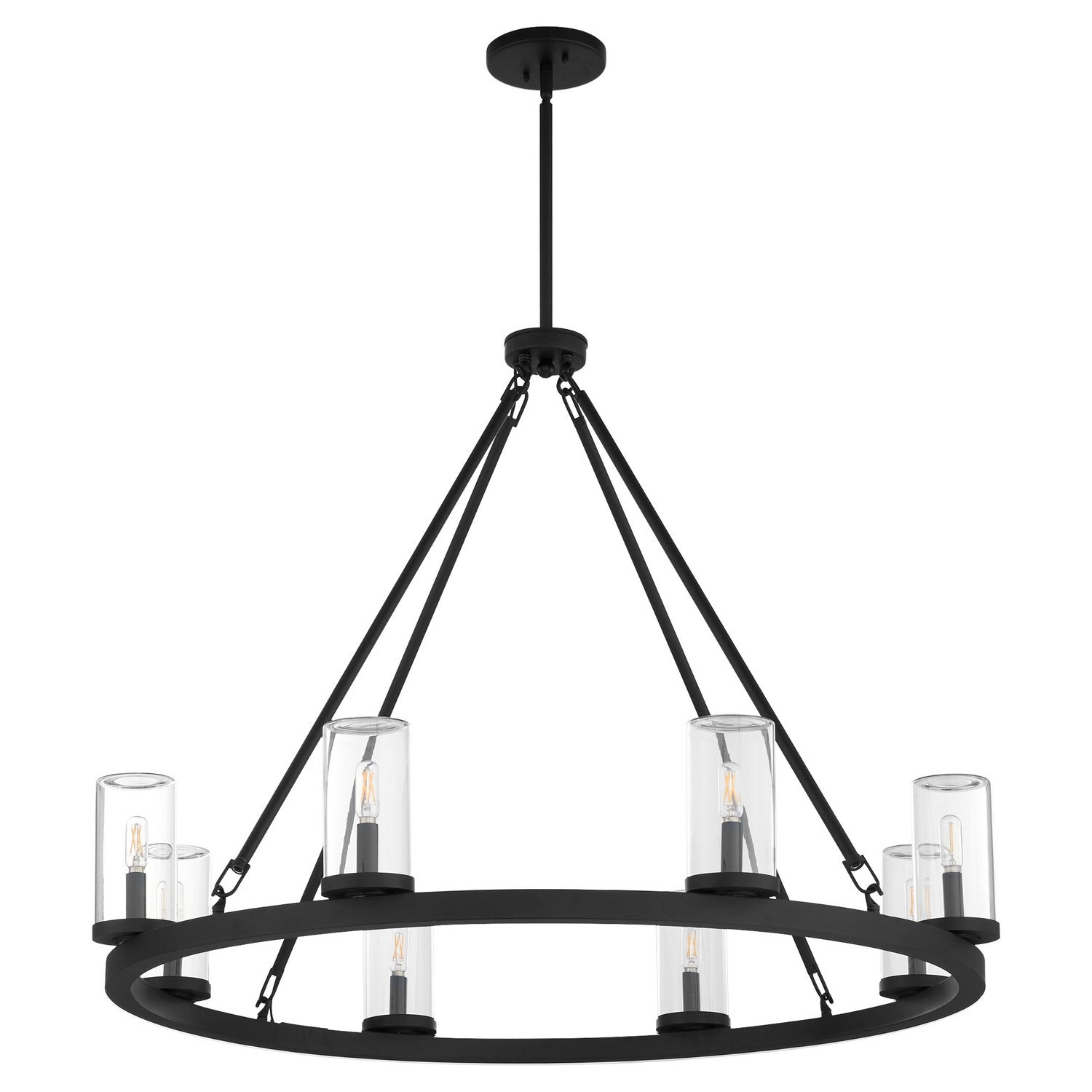 Quorum - 70-8-59 - Eight Light Chandelier - Gentry - Matte Black