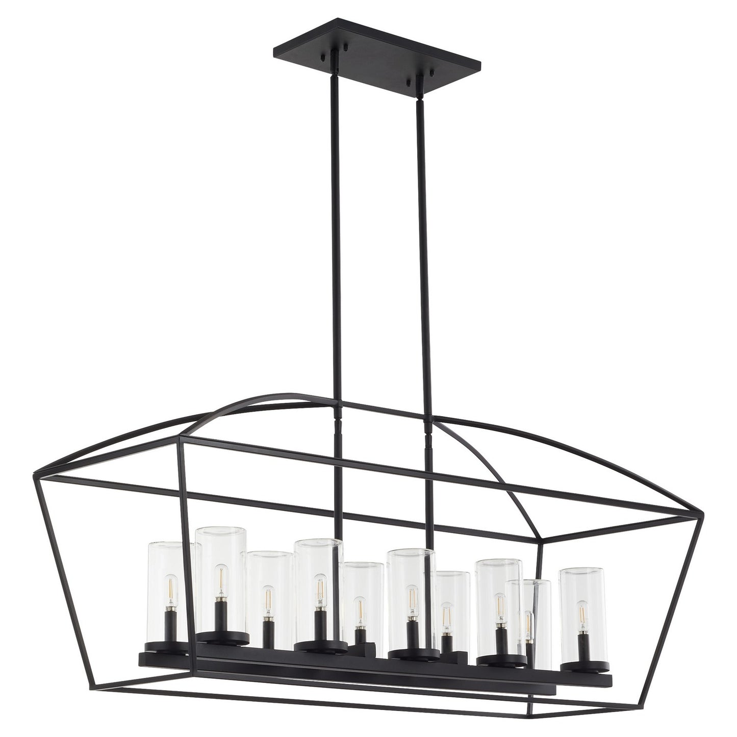 Quorum - 71-10-59 - Ten Light Linear Chandelier - Odeon - Matte Black