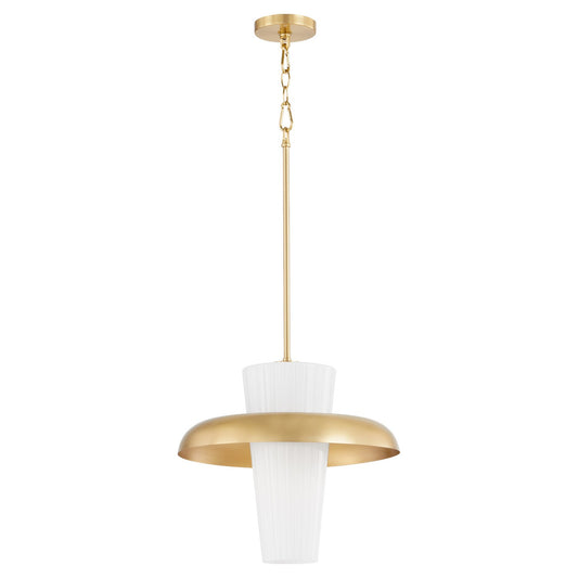 Quorum - 8227-20-80 - One Light Pendant - Mallory - Aged Brass