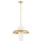 Quorum - 8227-20-80 - One Light Pendant - Mallory - Aged Brass