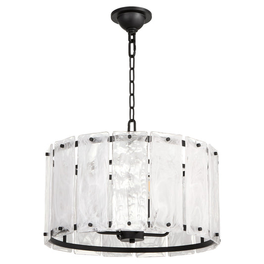 Quorum - 8575-4-59 - Four Light Pendant - Prestige - Matte Black