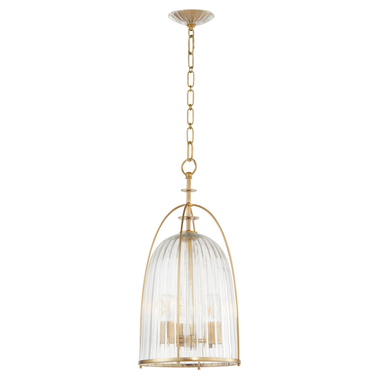 Quorum - 863-3-80 - Three Light Pendant - Alice - Aged Brass