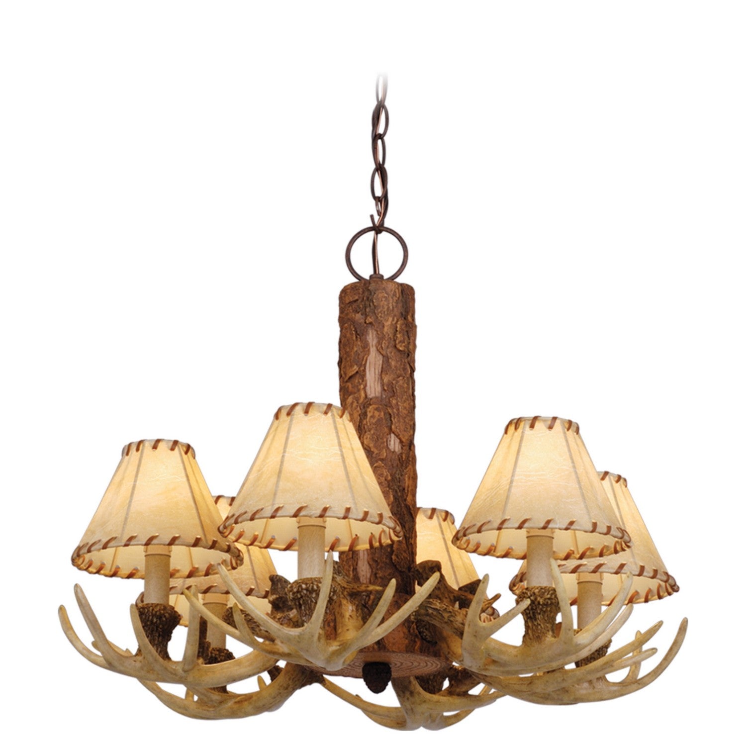 Vaxcel - CH33006NS - Six Light Chandelier - Lodge - Noachian Stone