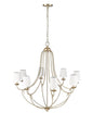 Millennium - 12108-MG - Eight Light Chandelier - Eisley - Modern Gold