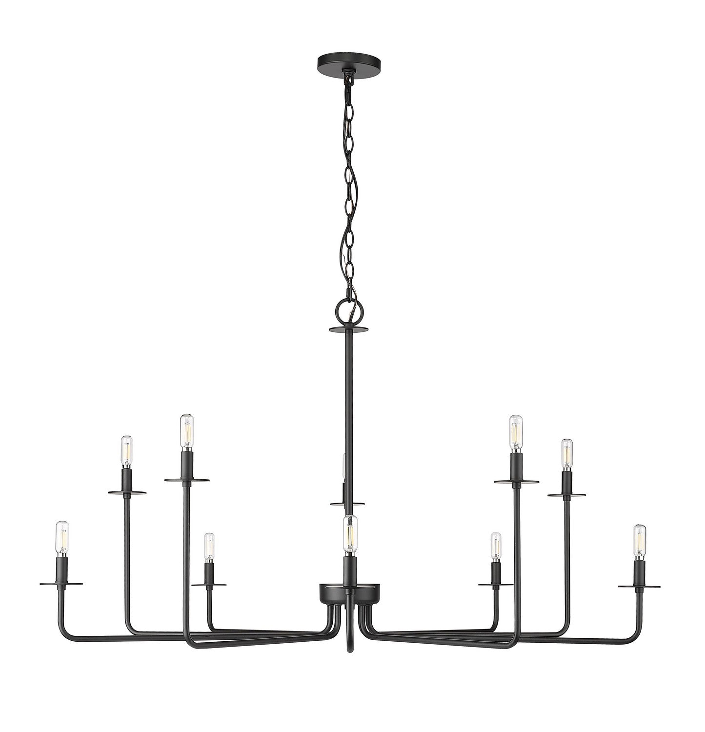 Millennium - 12510-MB - Ten Light Chandelier - Marceline - Matte Black