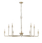 Millennium - 12510-MG - Ten Light Chandelier - Marceline - Modern Gold